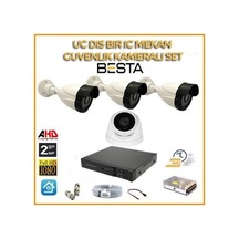 2 Mp 1080p 3 Dış Mekan 1 İç Mekan Kameralı Ahd Güvenlik Seti
