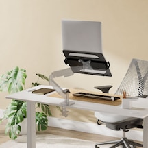 14-17.3" Laptop Tutucu Stand Vesa Uyumlu Monitör Kolu Aparatı Siyah