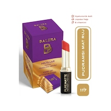 Pure Matte Powder Lipstick No: 117 - Nemlendirici Pudramsı Mat Ruj Makyaj Temizleme Mendili Hediyeli 0
