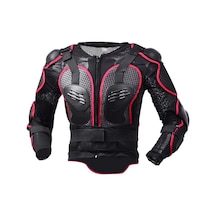 Hayalet Yarış F060 Motosiklet Zırh Takım Sürme Koruyucu Dişli Göğüs Koruyucu Dirsek Pedi Düşme Koruma Takım Elbise, Boyut: Xl Kırmızı