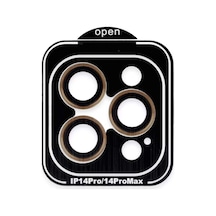 İphone 15 Pro Max Pvd Metal Kamera Lens - Turuncu Diğer