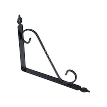 24 Adet Ferforje 19 x 25 cm Dekoratif Raf Altı Ayağı Konsol Siyah