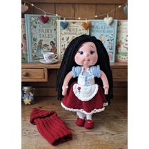 Bersem Kırmızı Başlıklı Kız Amigurumi Bebek