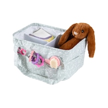 Babyjem - Katlamalı Çanta Anne&Bebek Organizer Yeşil Çiçek