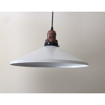 Mylight Retro Mat Beyaz Metal Sarkıt Avize Rustik Tekli