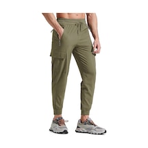Erkek Quich Dry Running Athletic Dar Paça Joggers Hafif Outdoor Pantolon 001 Haki