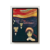 Modern Sanat Munch Endişe Çerçevesiz Poster 21x30 Cm A4 Tablo Modern Sanat Ekspresyonizm