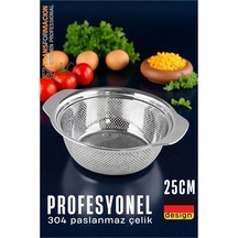 Zenvac Alman Tip Kevgir - 304 Paslanmaz Çelik Profesyonel Süzgeç 25 Cm 721833 Zenvac29 Renkli