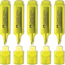 Faber-castell Şeffaf Gövde Fosforlu Kalem 1546 Sarı 5 Adet 0
