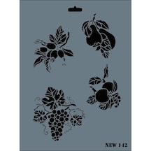 New Seri N-142 Stencil 35x25 Cm