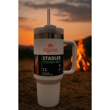 Igloo Stadler Çelik Thermo-mug 1.2 Litre Beyaz-pembe 12saat Sıcak/18saat Soğuk Saklama Beyaz  - Pembe