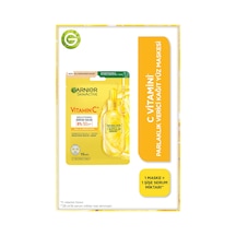 C Vitamini Parlaklık Verici Kağıt Yüz Maskesi 5% Vitamin C, Gliserin,niasinamid ,vegan&cruelty Free