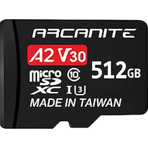 Arcanıte 512 Gb Microsdxc Hafıza Kartı Adaptörlü - A2, Uhs-ı U3, V30, 4k, C10, Mikro Sd - Akv30a2512