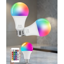Rgb Led Ampul E27 10w Ayarlanabilir Parlaklık Uuczzzrgblambaaaa3 Çok Renkli