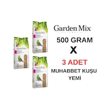 Garden Mix Platin Muhabbet Kuşu Yemi 500 Gr X 3 Adet 1 KG