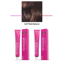 Neva Color Premium Kalıcı Krem Saç Boyası 4.07 Türk Kahvesi 2'li