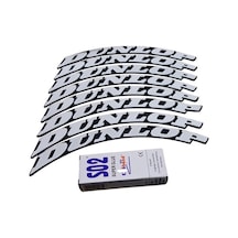 Lastik Yanak Yazısı Dunlop Siyah