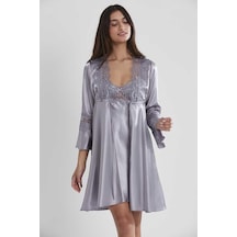Pierre Cardin 6'lı Royal Kaplı Gecelik Sabahlık Set 6325 001