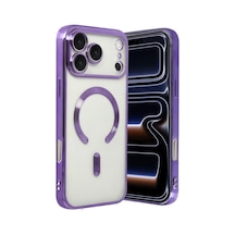 Apple İphone 17 Pro Max Kross Magneticsafe Kapak - Mor