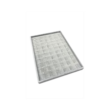 Zenviac456 Anfora Kumaş Tırnaklı Yüzük Tablası Zenviac45678 Gri