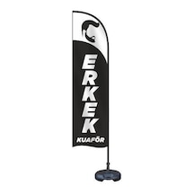 Erkek Kuaför  Yönlendirme Tanıtım ve Reklam Yelken  Bayragı