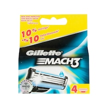 Gillette Mach3 Yedek Bıçak 4lü - Uzun Süre Keskin, Konforlu Tıraş 3'li Ekonomik Paket - 3 Adet Tarı