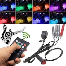 Müziğe Sese Duyarlı Ayak Altı Led Kumandalı Rgb Ayak Aydınlatması (554570413)