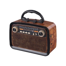 Bluetooth Hoparlör Nostaljik Radyo Fenerli Şarjlı Speaker Sd Kart Usb Aux Girişli Fm Radyo