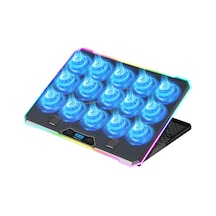 Aero Storm V15 Rgb 15 Fanlı 10 Rgb Modlu 9-17.3'' Notebook Soğutucu Stand Laptop Soğutucu