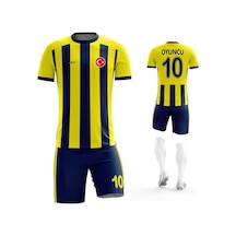 Acr Giyim Kişiye Özel Futbol Forması Sarı Lacivert 2020 Lacivert
