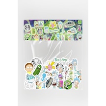 Rick And Morty Sticker Paketi 20 Parça Kaliteli Su Geçirmez Etiket Seti Çok Renkli