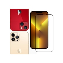 Bufalo Apple Uyumlu   iPhone 13 / 13 Pro Ekran Koruyucu 9D Temperli Cam - Siyah