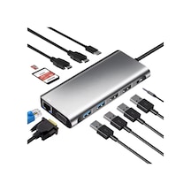 Zr610 Type-c 12 İn 1 Çift Hdmı