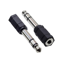 6.35 Mm Stereo Erkek - 3.5 Mm Dişi Ses Adaptörü