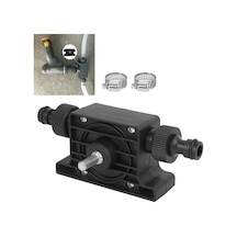 Hombey Elektrik Matkaplı Taşınabilir Siyah Yağ Pompa, Korozyona Dayanıklı, Otomatik İşlem, 2 Bağlantı Aleti İçerir