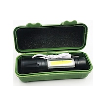 Led Güçlü El Feneri Mini Usb Şarj El Feneri Süper Parlak Uzun Menzilli Çok Fonksiyonlu Taşınabilir El Feneri El Feneri Güçlü El Feneri Kutusu-yan Işık Modeli Çok Renkli
