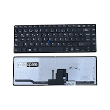 Toshiba İle Uyumlu Tecra Z40-a-13q, Z40-a-13t, Z40-a-15f Notebook Işıklı Klavye Siyah Tr Çerçeveli