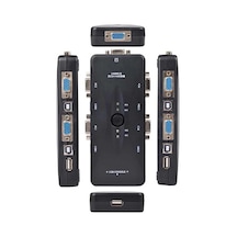 4 Port Usb Kvm Switch - 4 Pc Tek Monitör Ve Klavye/fare Kontrol Cihazı