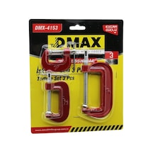 Hubrendy Çer 3pcs Mini İşkence Mengene Seti Çelik Karbon 25-50-75mm