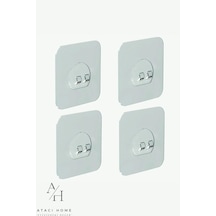 Atacı Yedek 4 Adet Süper Güçlü Yapışkanlı Sticker Şeffaf