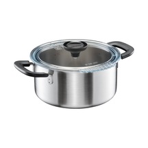 Gryte Kapaklı, 3 Litre, Çap 22,5 Cm, Güveç Tenceresi, Tüm Ocaklar İçin Uygundur, Geri Dönüştürülmüş Paslanmaz Çelik, Fonksiyonel Şekil, 1072316 Çok Renkli