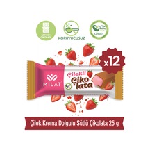 Milat Krema Dolgulu Çilek Çikolata 12 25 G