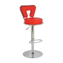 Bürocci 9540S0116 Virago Bar Sandalyesi Kırmızı Deri Kırmızı