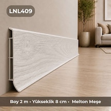 Linela Suya Dayanıklı Pvc Süpürgelik 8 Cm - Melton Meşe - Lnl409
