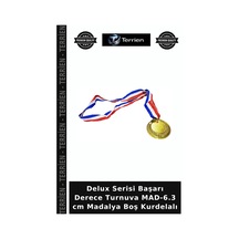 Delux Serisi Başarı Derece Turnuva Mad-6.3 Cm Madalya Boş Kurdelalı Diğer