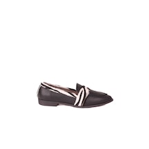 Bueno Shoes 01WR0202 Zebra Deri Kadın Az Topuklu Babet