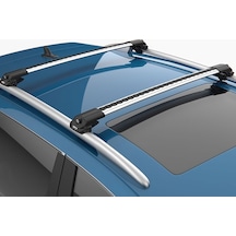 Nissan Primere 1998-2001 Uyumlu Turtle Air-1 Full Kit Tavan Ara Atkı Seti 82-82cm Gri