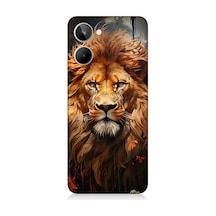 Realme 10 Uyumlu Yorgun Savaşçı Aslan Desenli Silikon Kılıf