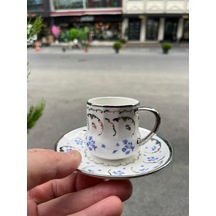 Blue Porselen Kahve Fincan Takımı 6 Kişilik