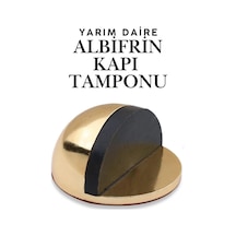Albifrin Yarım Daire Yapışkanlı Kapı Tamponu Kapı Stoperi Metal Kapı Stopu Durdurucu Kapı Kolu Korur